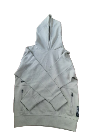 Stylish Light Gray Hoodie for Kids (10–14 Years) | Comfortable & Trendy Sweatshirt with Zipper Pockets