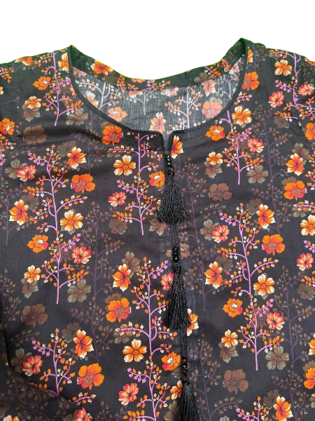2-Piece Cotton Lawn Floral Suit