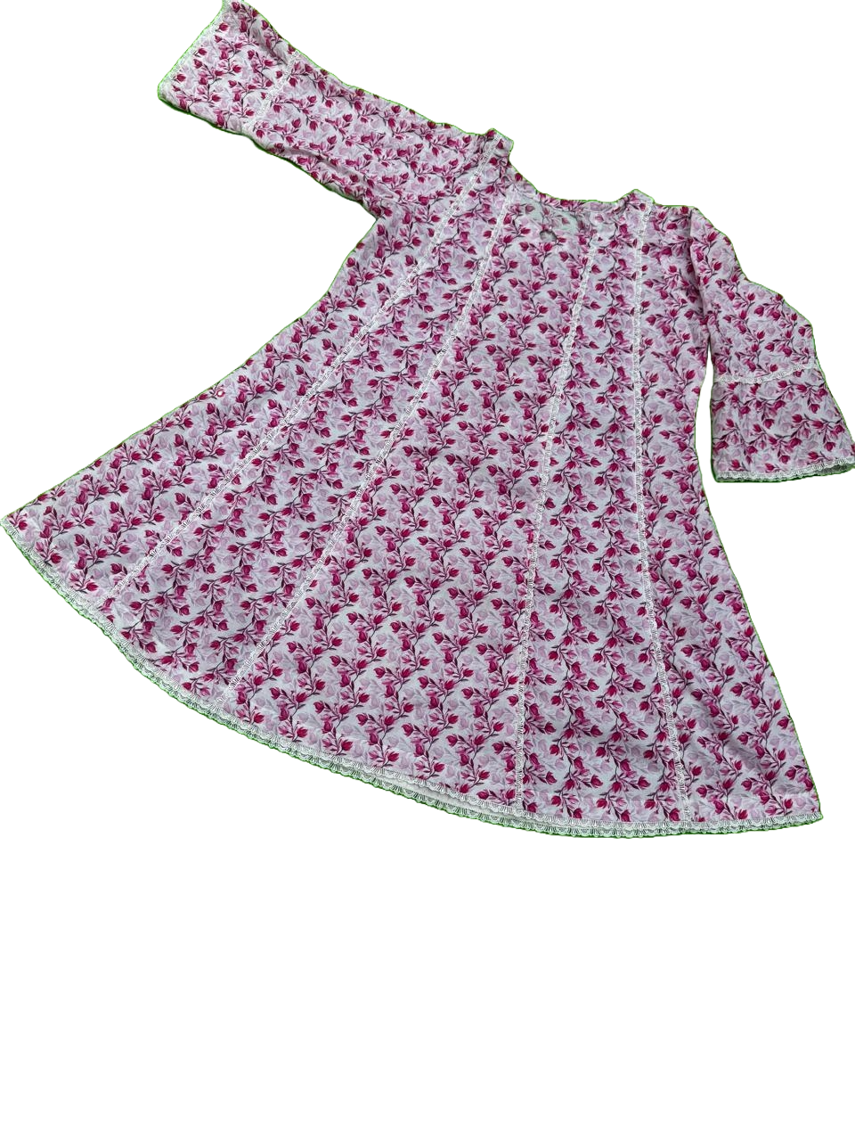 2-piece cotton suit for girls, 7-10 years