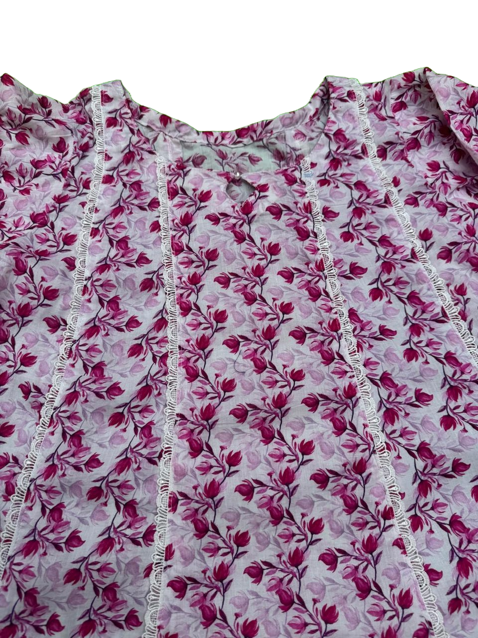 2-piece cotton suit for girls, 7-10 years