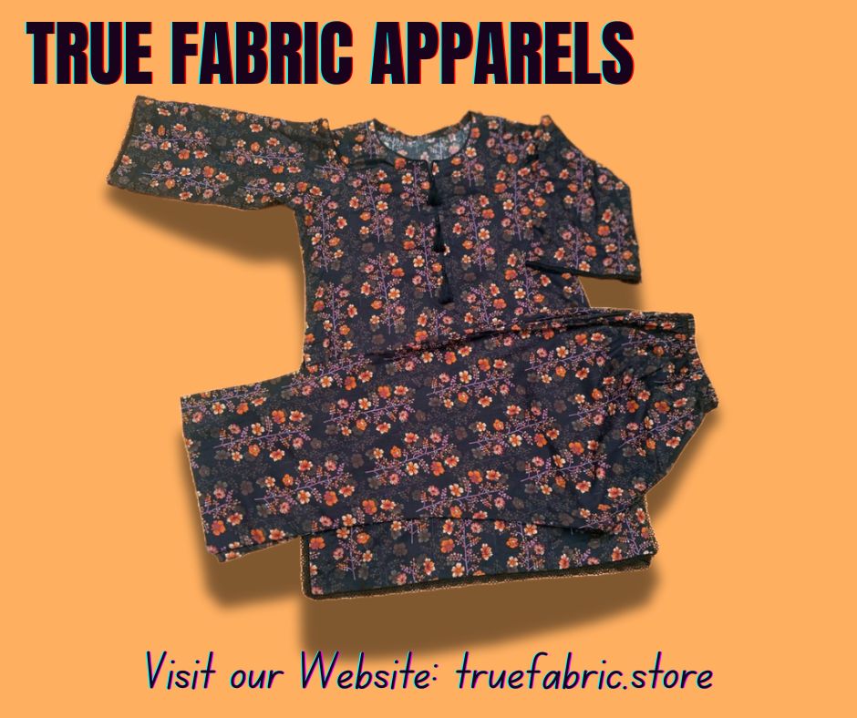 2-Piece Cotton Lawn Floral Suit